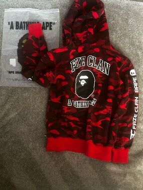 Veste Bomber A Bathing Ape (Bape) World Gone Mad - Noir, Taille XL (Occasion, Bon état)